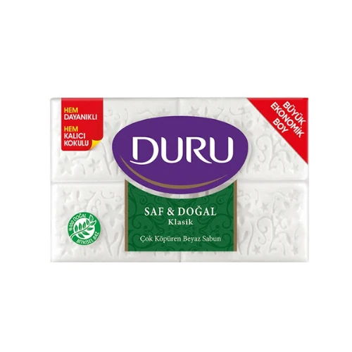 Duru Saf ve Doğal Klasik Sabun 4x150 Gr