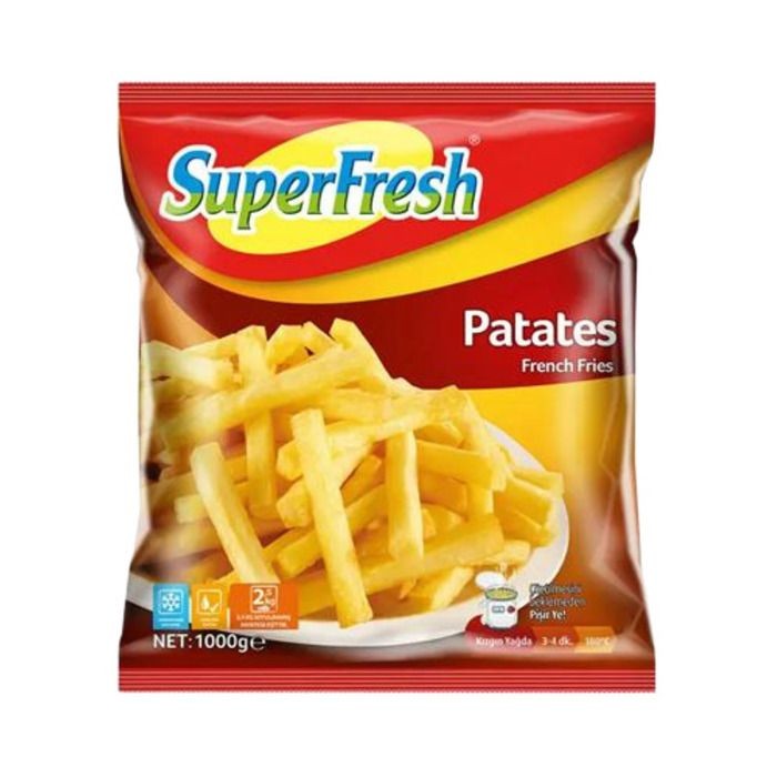 Superfresh Dondurulmuş Patates 800 Gr