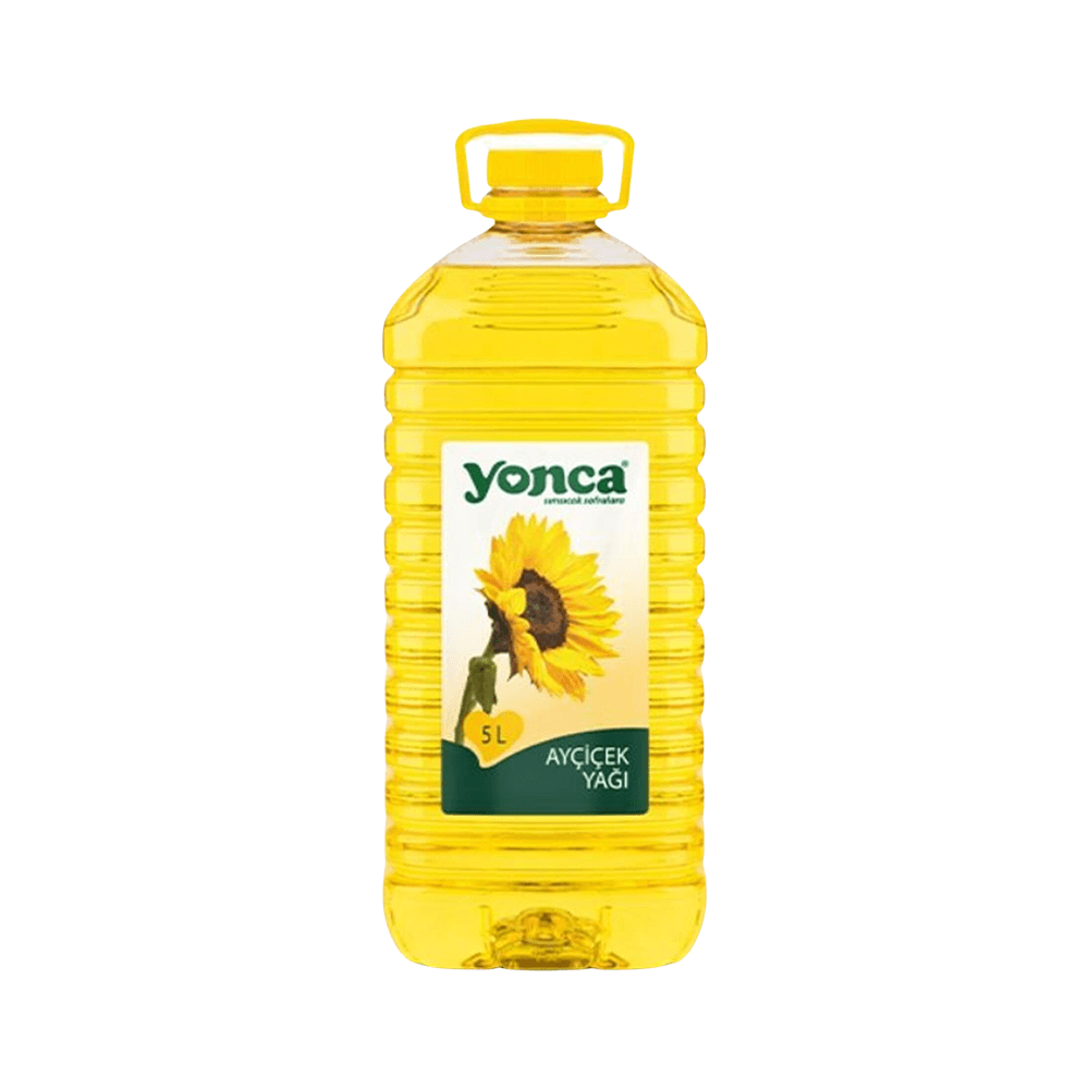 Yonca Dar Kapak Pet Şişe Ayçiçek Yağı 5 L