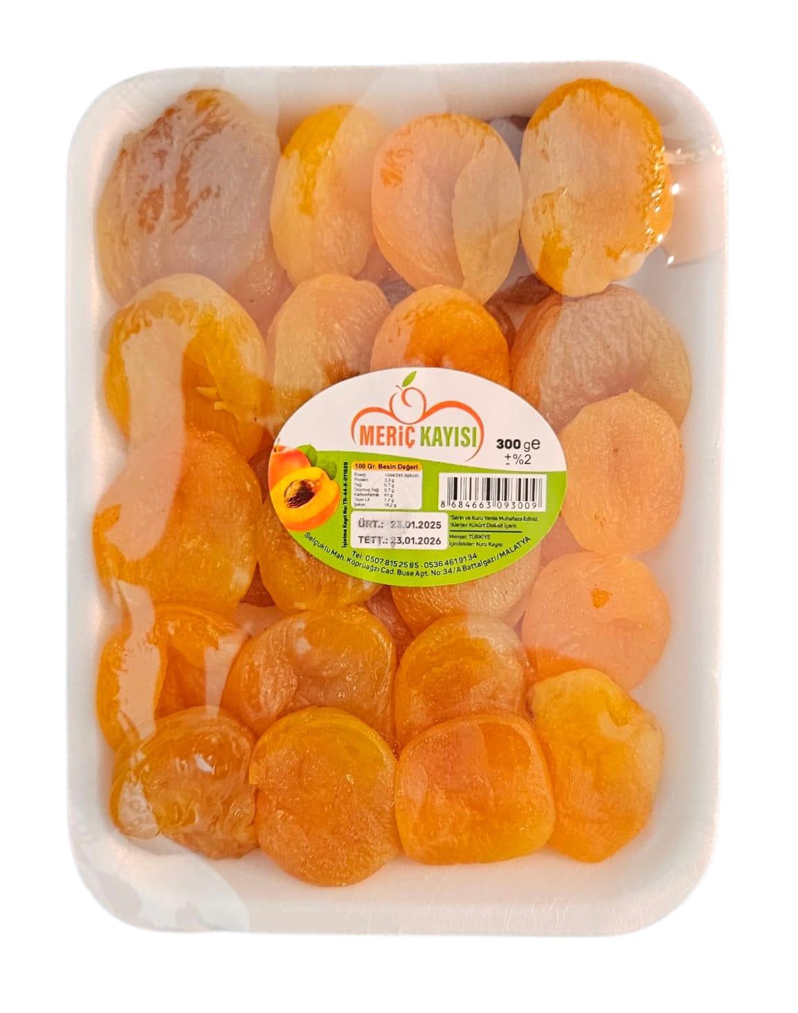 Meriç Köpük Kayısı 300 Gr