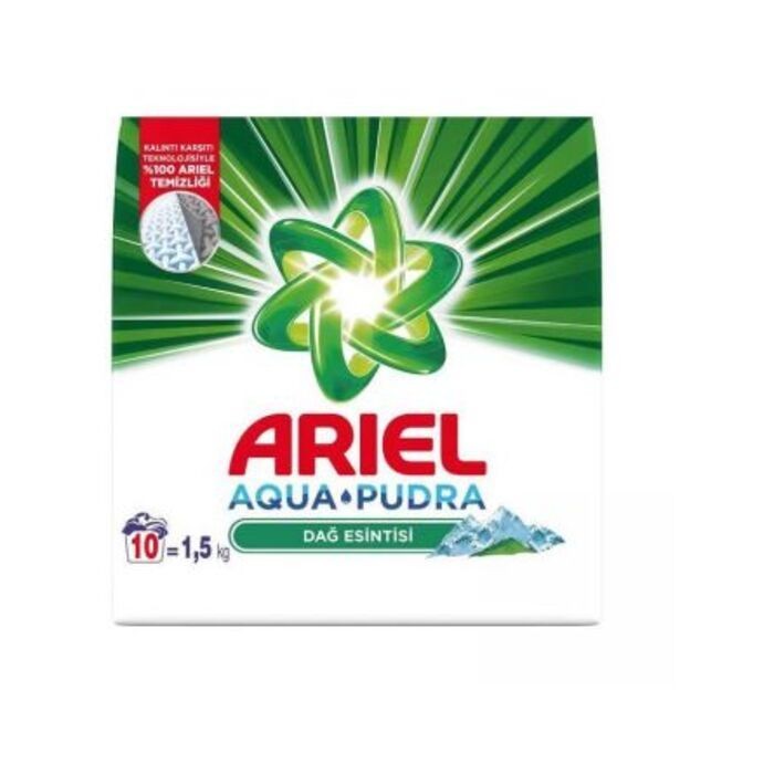 Ariel Çamaşır Deterjanı Toz Aqua Pudra Dağ Esintisi 1.5 Kg