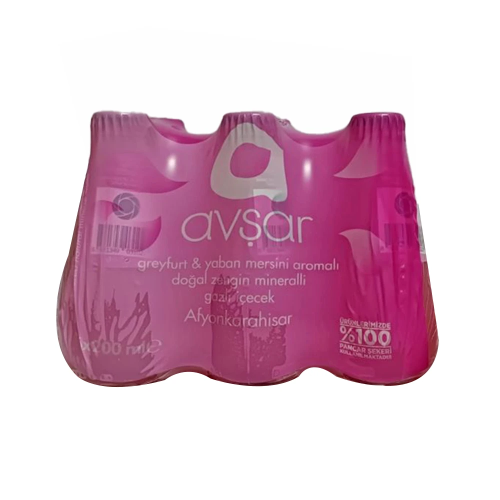 Avşar Greyfurt & Yaban Mersini Aromalı Maden Suyu 6 x 200 Ml