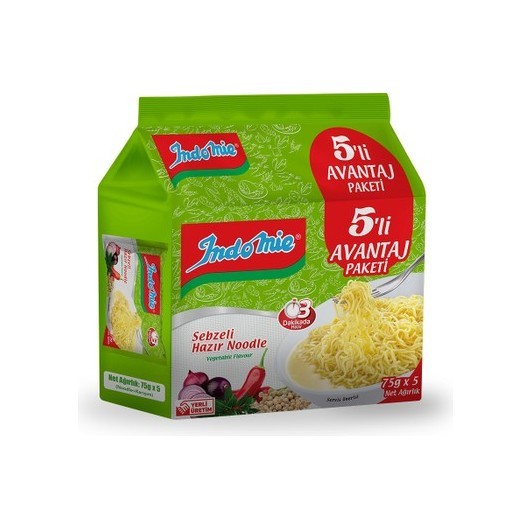 İndomie Noodle Sebze Çeşnili 5'li