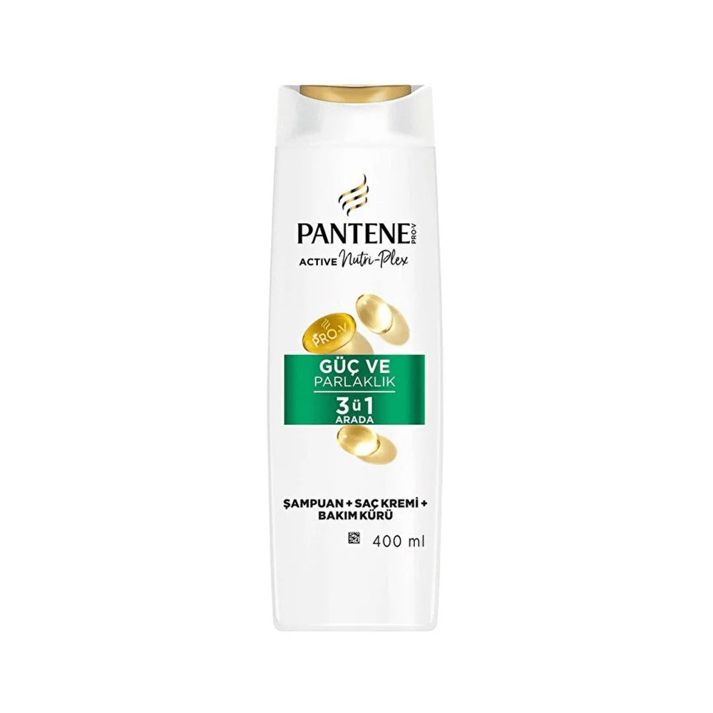 Pantene Doğal Sentez Güç & Parlaklık 3'ü 1 Arada Şampuan 400 Ml