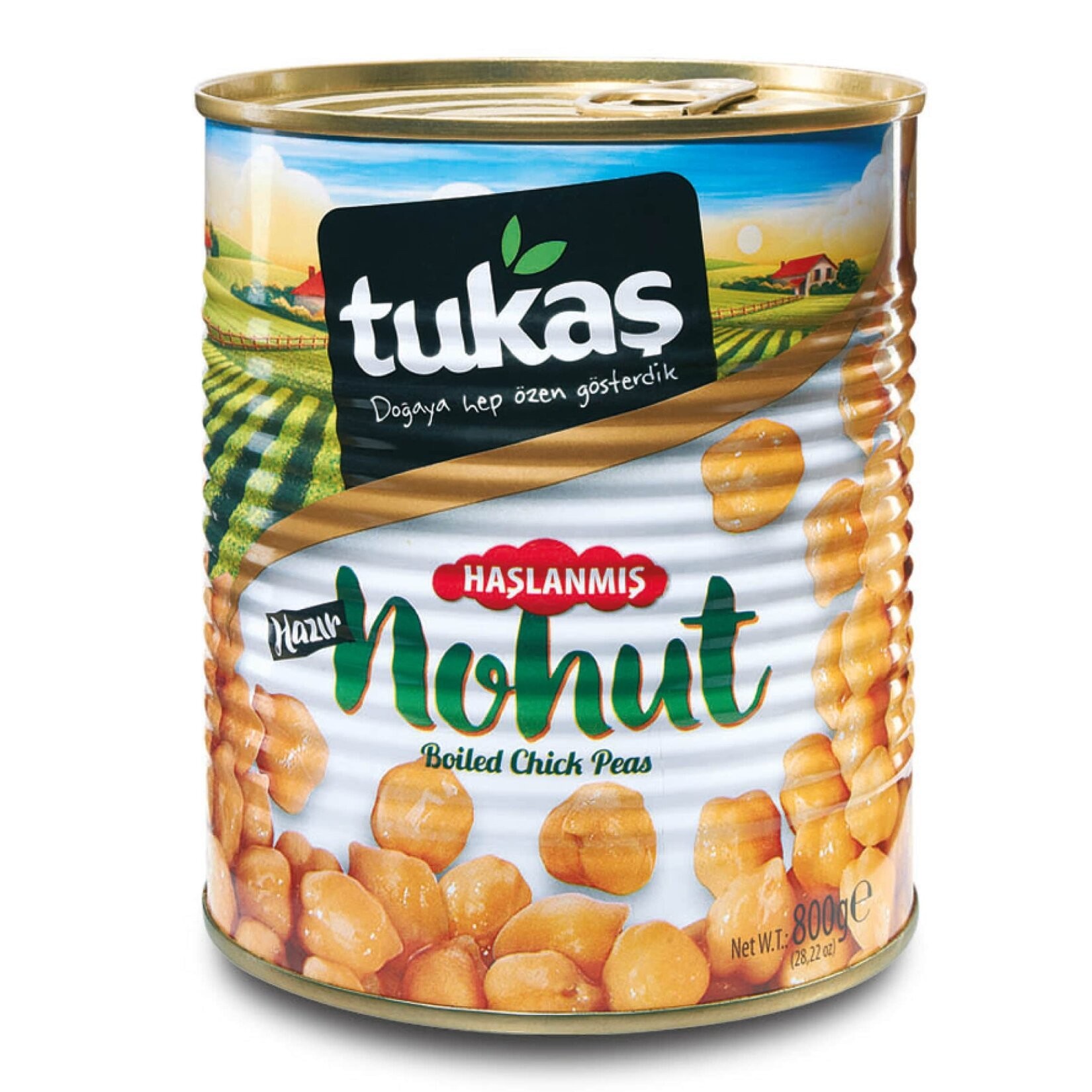 Tukaş Haşlanmış Nohut 800 Gr
