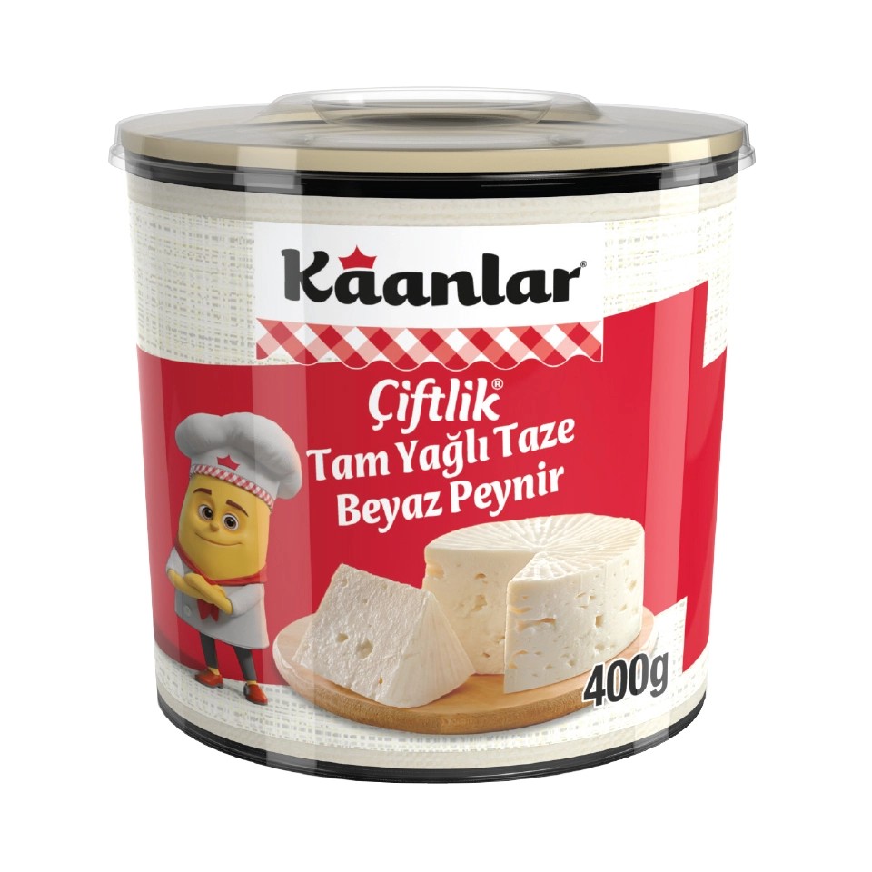 Kaanlar Çiftlik Tam Yağlı Taze Beyaz Peynir 400 Gr