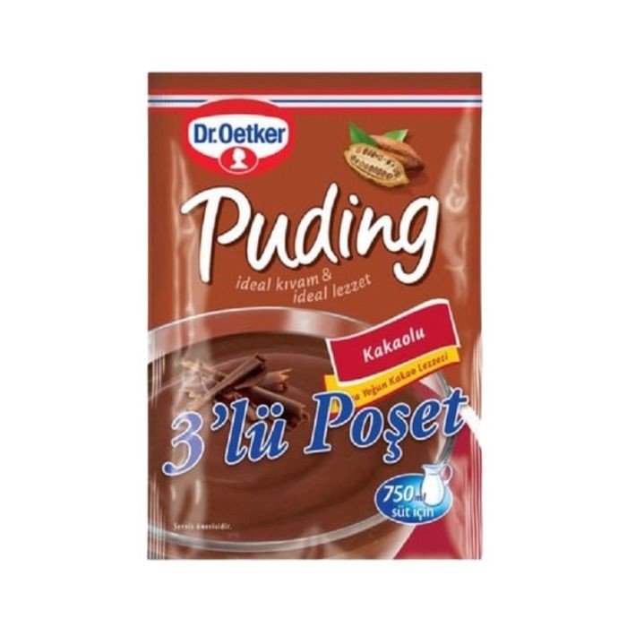 Dr Oetker Puding Kakaolu 441 Gr 3'lü