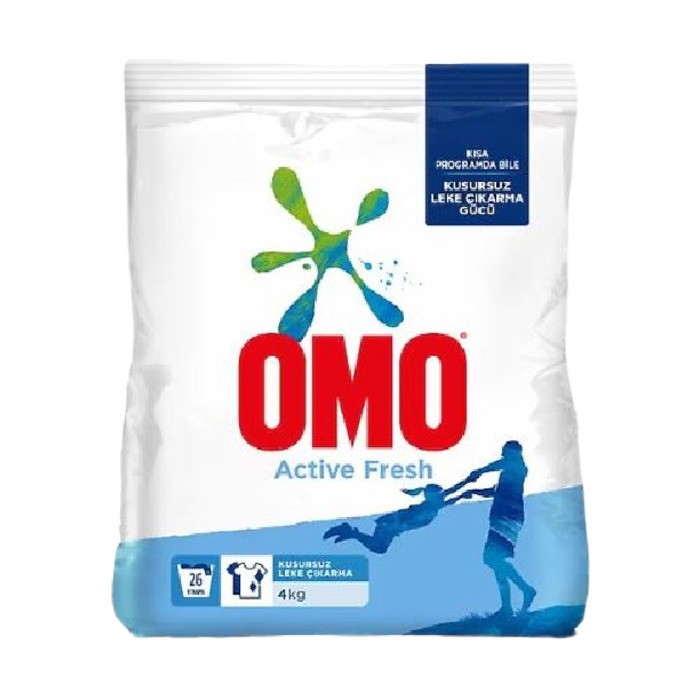 Omo Toz Çamaşır Deterjanı Active Fresh Beyazlar 4 Kg