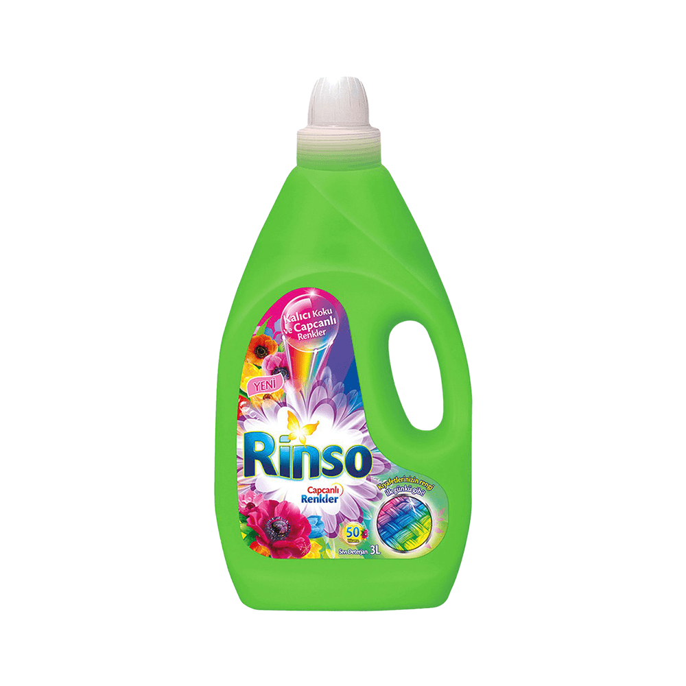 Rinso Sıvı Çamaşır Deterjanı Aloe Vera Renkliler İçin 3 L