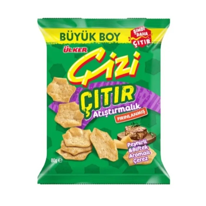 Ülker Çizi Çıtır Atıştırmalık Peynir & Biftek 40 Gr