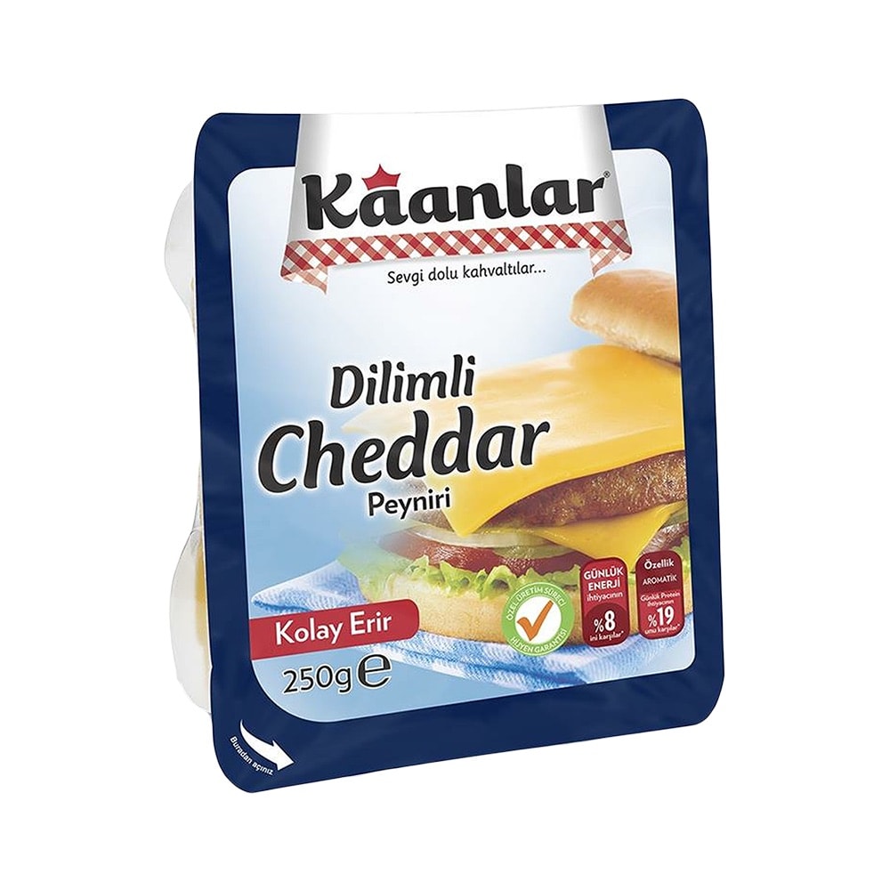 Kaanlar Dilimli Cheddar Peyniri 250 g