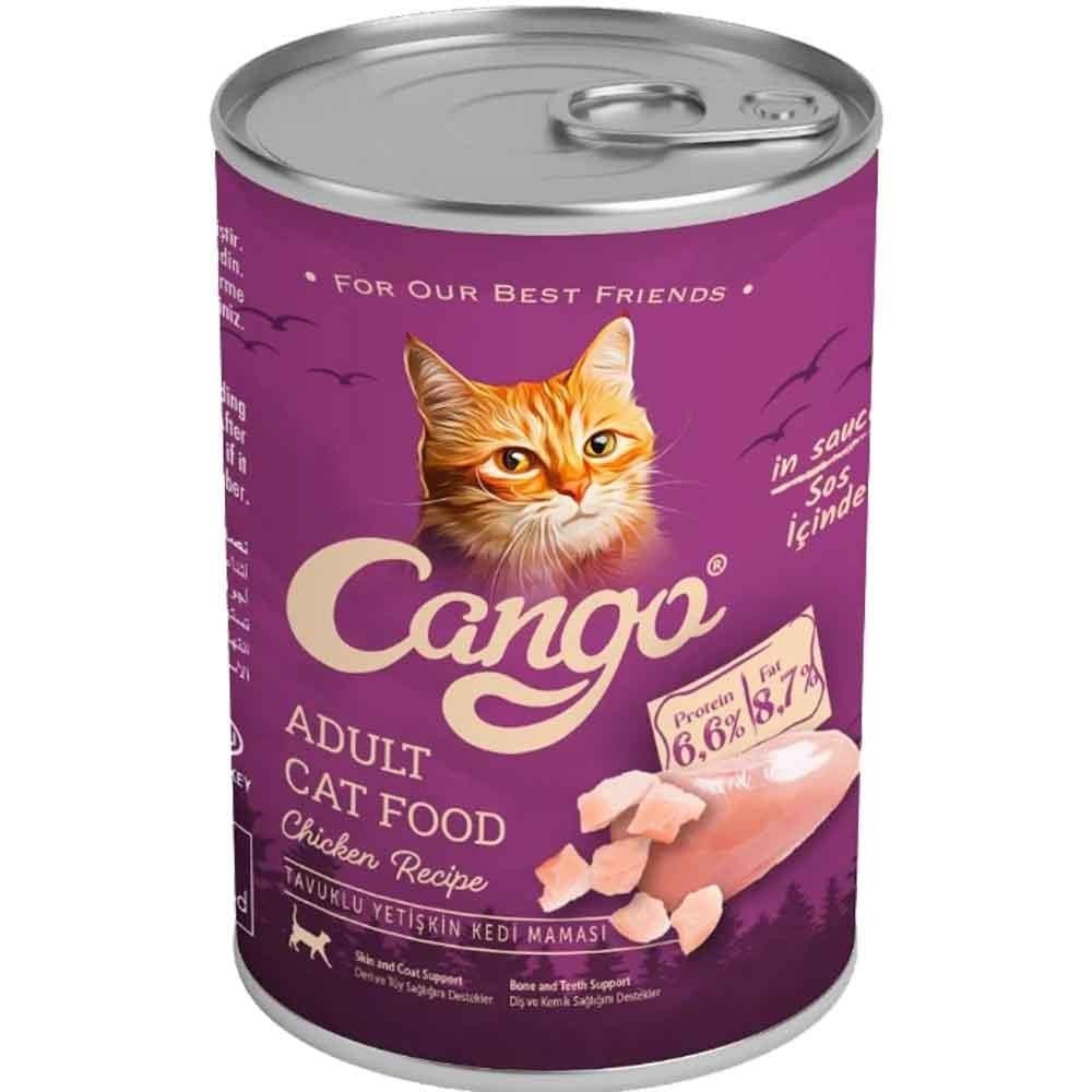 Cango Yetişkin Kedi Yaş Mama Tavuklu 415 Gr