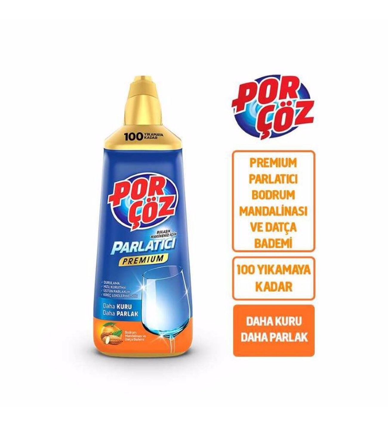 Porçöz Bulaşık Makine Parlatıcısı Bodrum Mandalinası 500 Ml