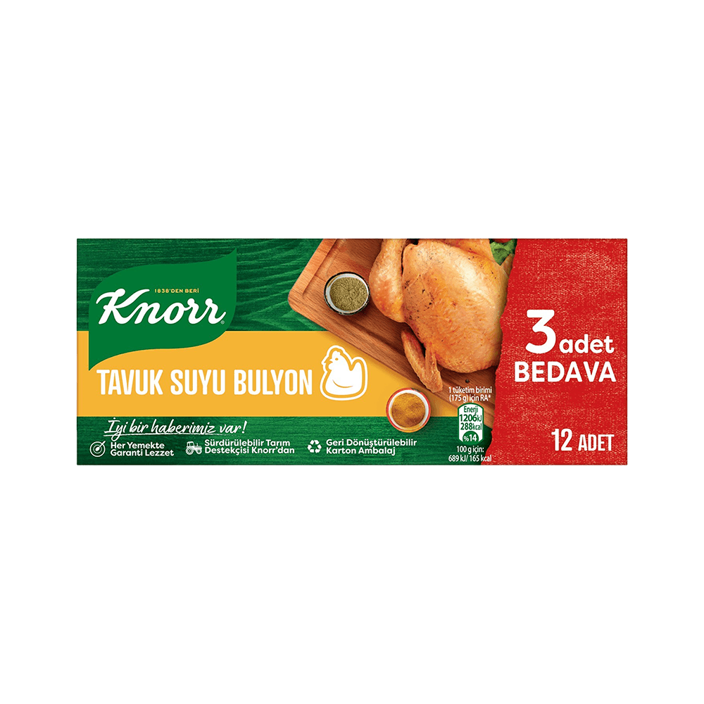 Knorr Tavuk Suyu Tablet Bulyon 12 adet