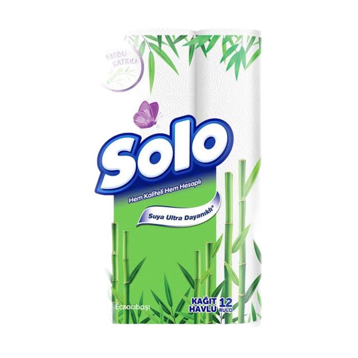 Solo Havlu Bambu Katkılı 12'li