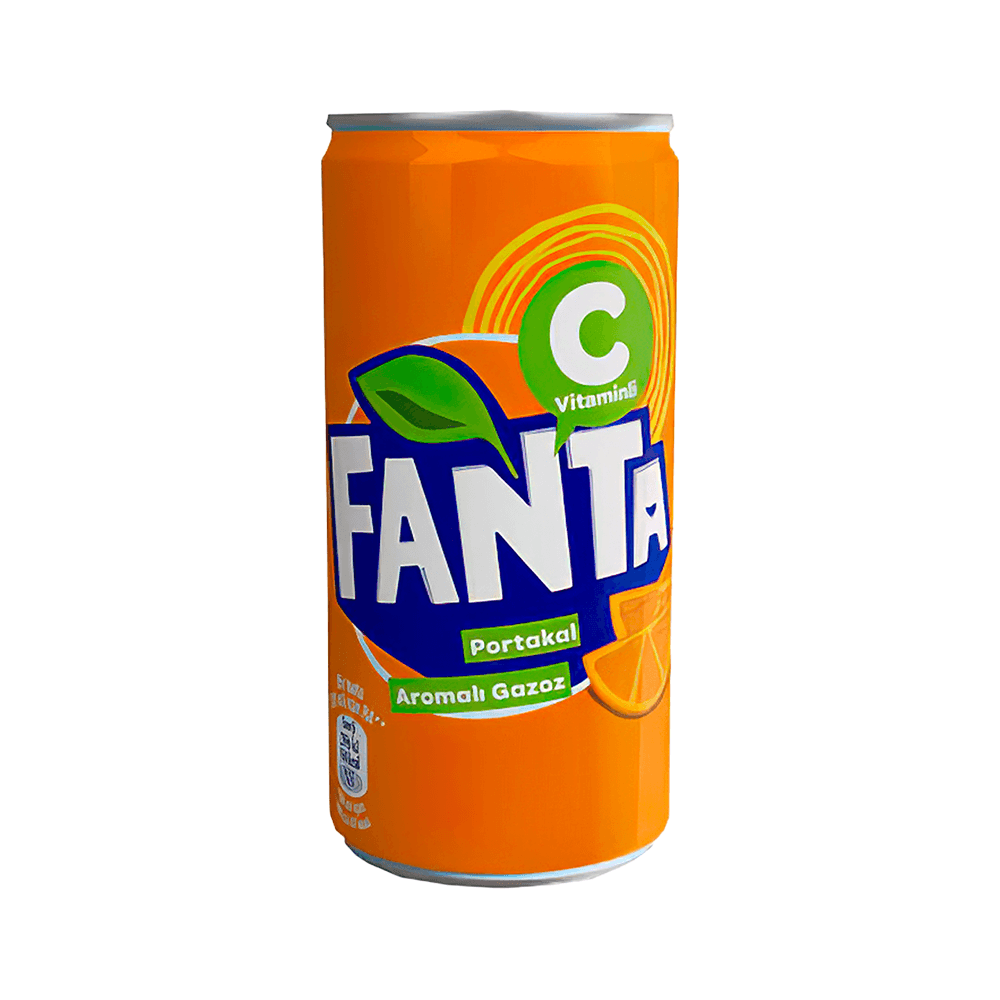 Fanta Portakal Aromalı Gazoz Kutu 200 Ml