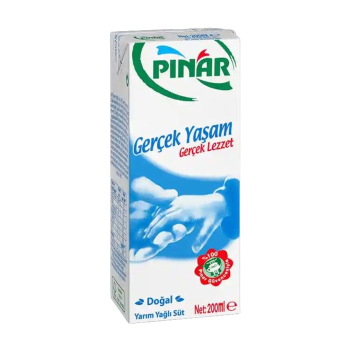 Pınar Yarım Yağlı Süt 200 Ml