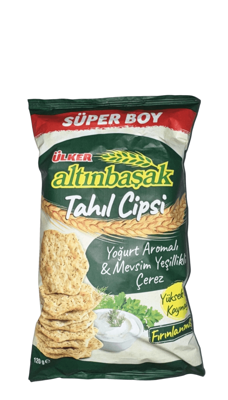 Ülker Altınbaşak Tahıl Cipsi Yoğurt Arolamalı 120 Gr