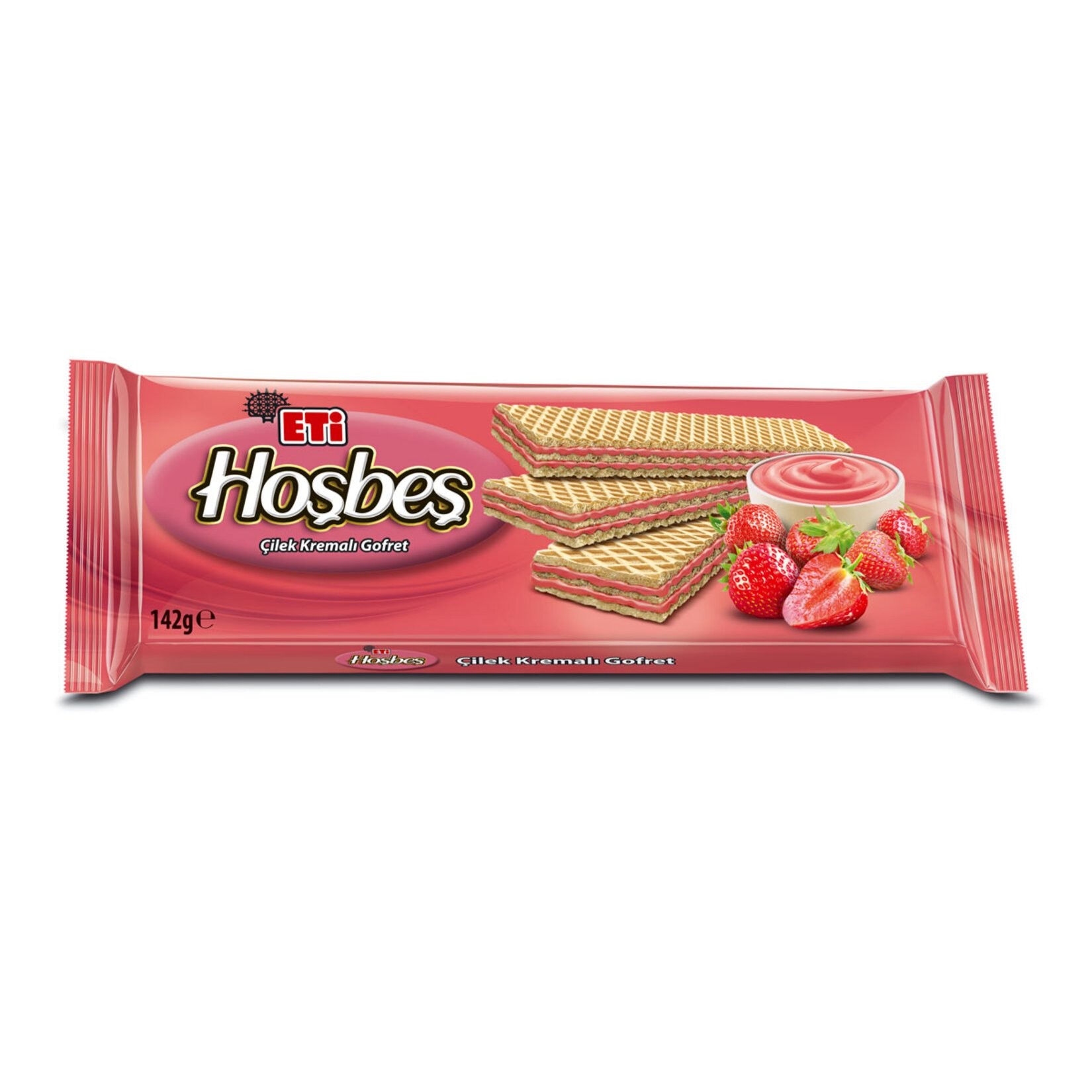 Eti Hoşbeş Çilek Kremalı Gofret 142 Gr