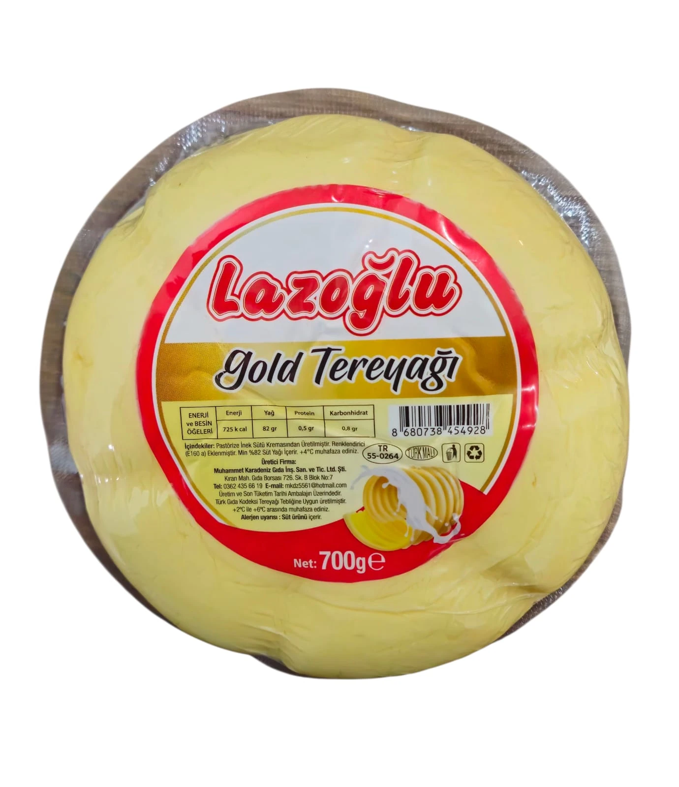 Lazoğlu Gold Tereyağı 700 Gr