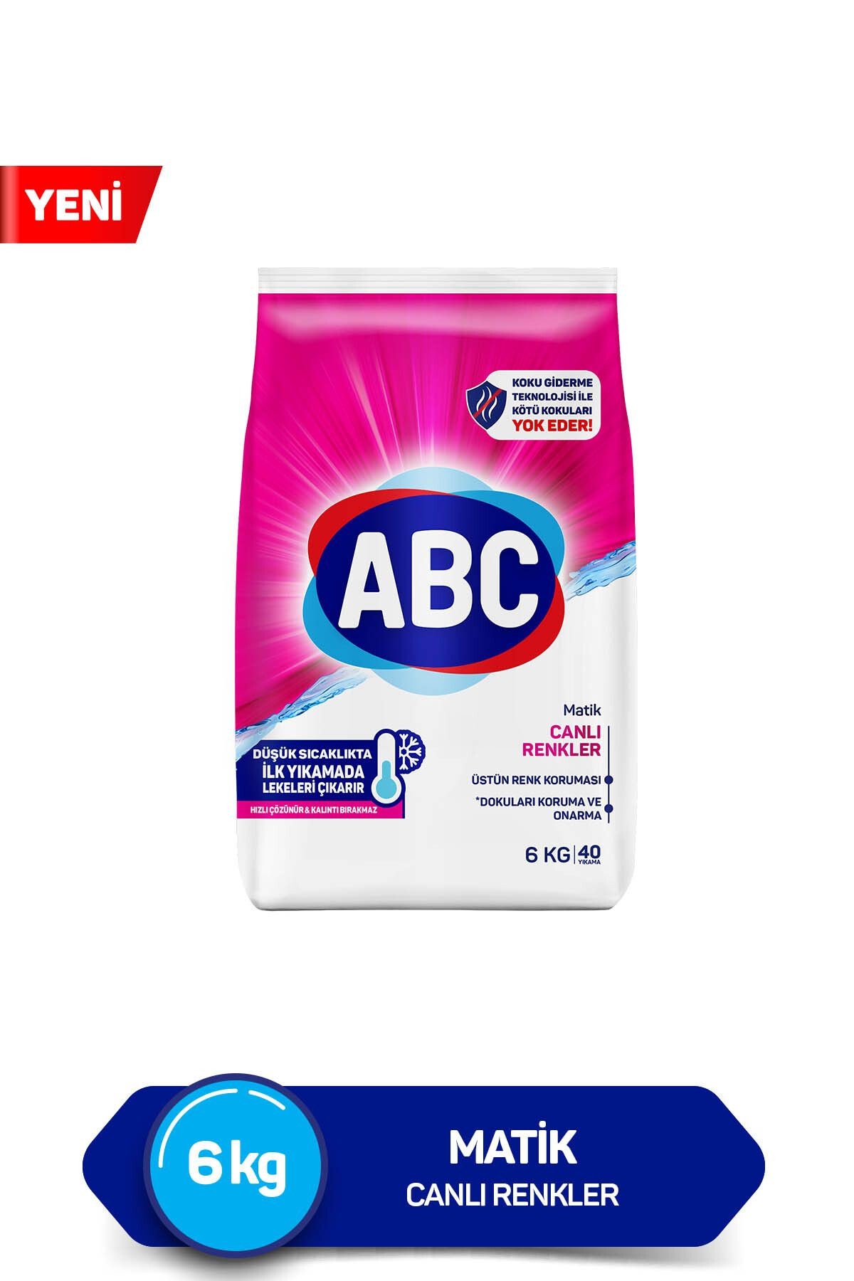 ABC Matik Canlı Renkliler 6 Kg