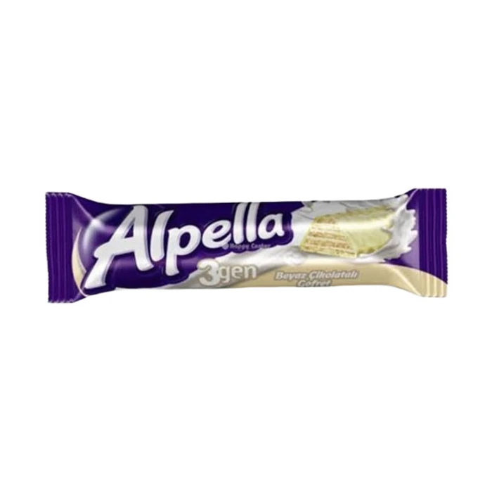 Ülker Alpella 3gen Beyaz Çikolatalı Gofret 28 Gr