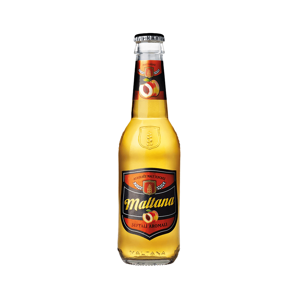 Maltana Şeftali Aromalı Malt İçeceği Cam Şişe 250 Ml