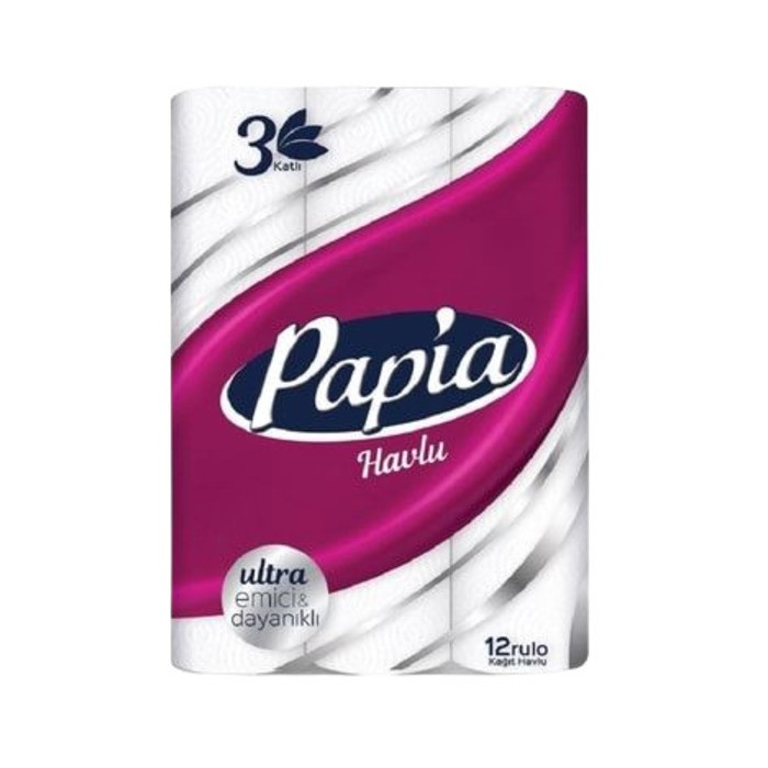 Papia Kağıt Havlu 3 Katlı 12'li