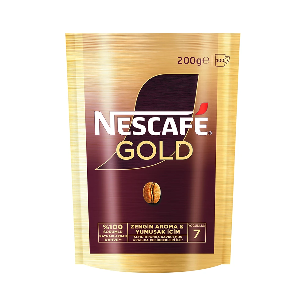 Nescafe Gold Çözünebilir Kahve 200 Gr Ekonomik Paket