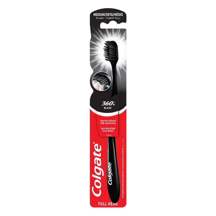 Colgate Diş Fırçası 360 Charcoal Orta Siyah