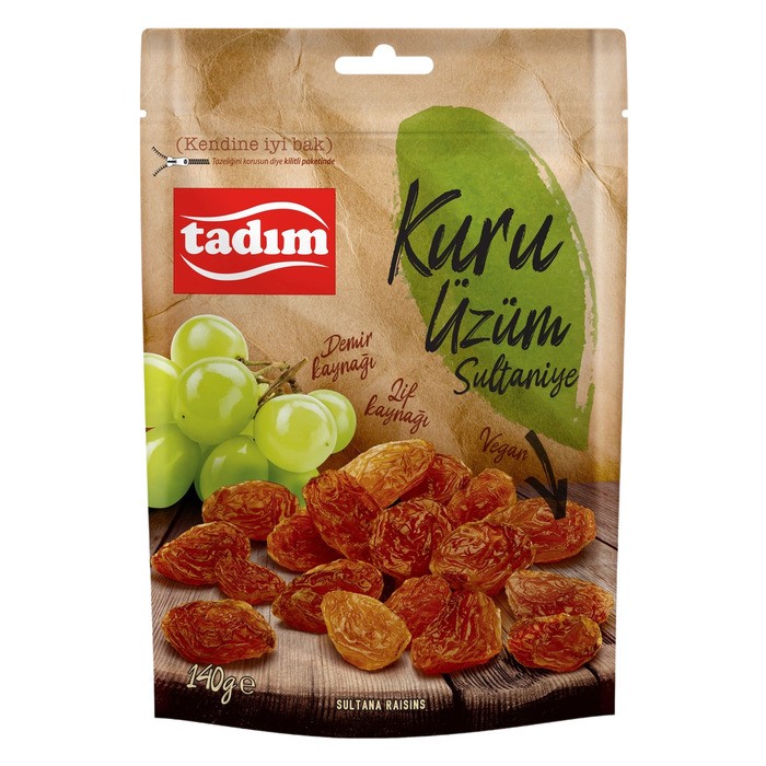 Tadım Sultaniye Kuru Üzüm 140 Gr