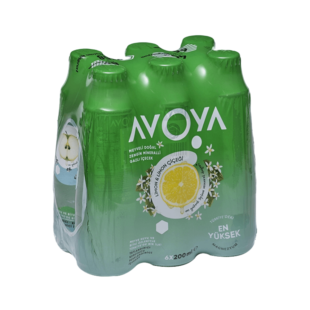 Avoya Limon & Limon Çiçeği Maden Suyu (6x200 Ml)