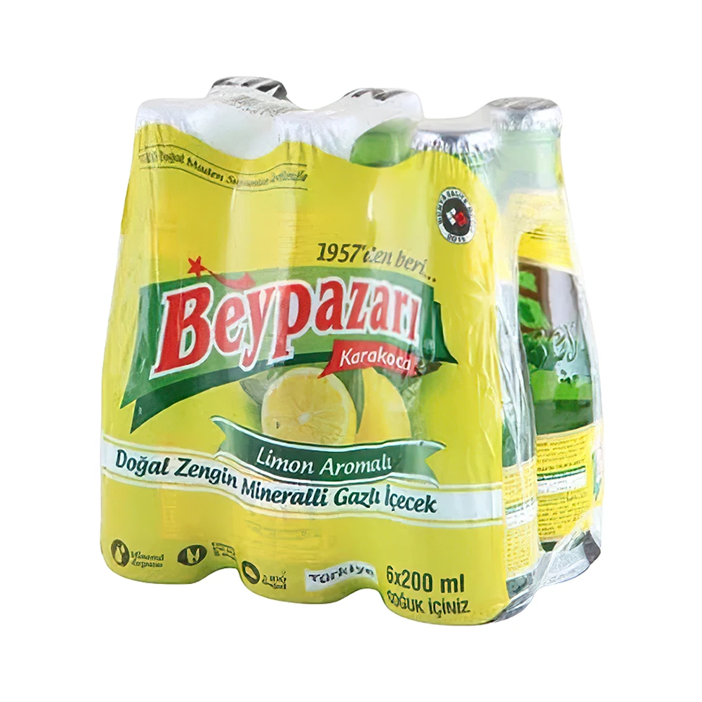 Beypazarı Limon Aromalı Maden Suyu 6 x 200 Ml