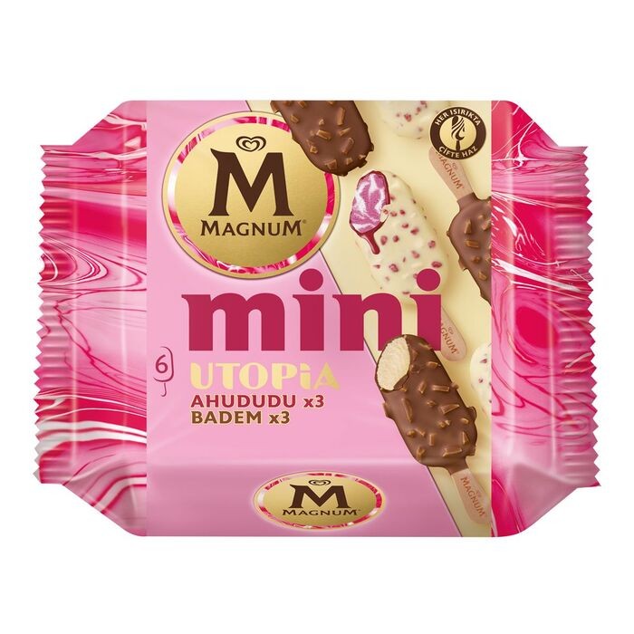Algida Magnum Mini Utopia Ahududu Ve Badem 4x338 Ml