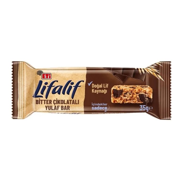 Eti Lifalif Bitter Çikolatalı Müsli Bar 35 Gr