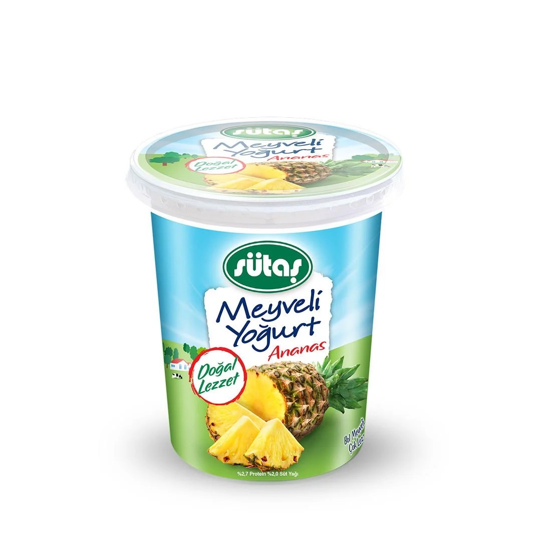 Sütaş Meyveli Yoğurt Ananaslı 115 Gr