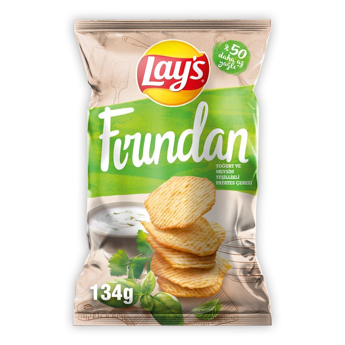 Lay's Cips Fırından Yoğurt Mevsim Yeşillikleri Parti Boy 134 Gr