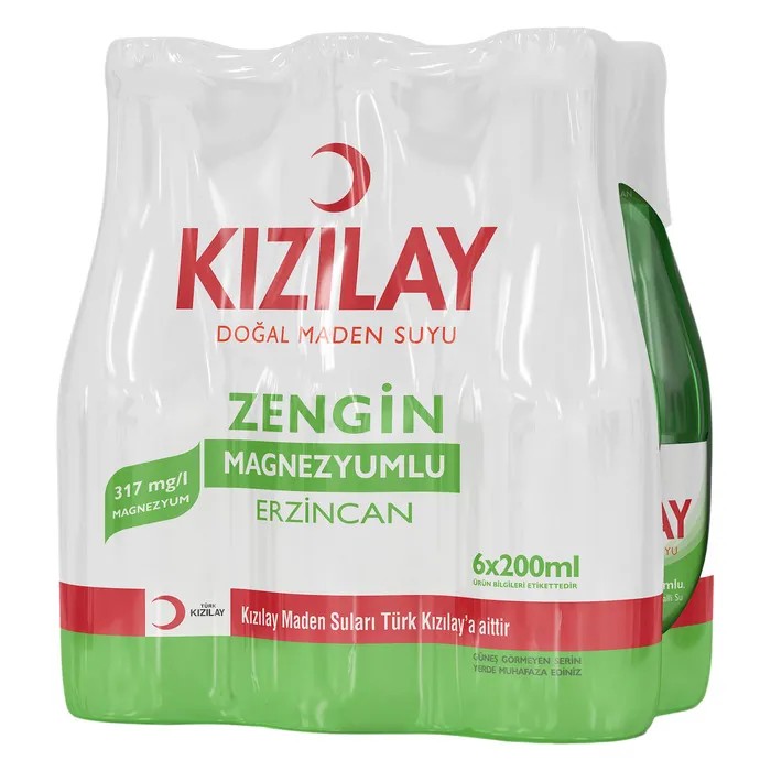 Kızılay Doğal Maden Suyu 6x200 Ml