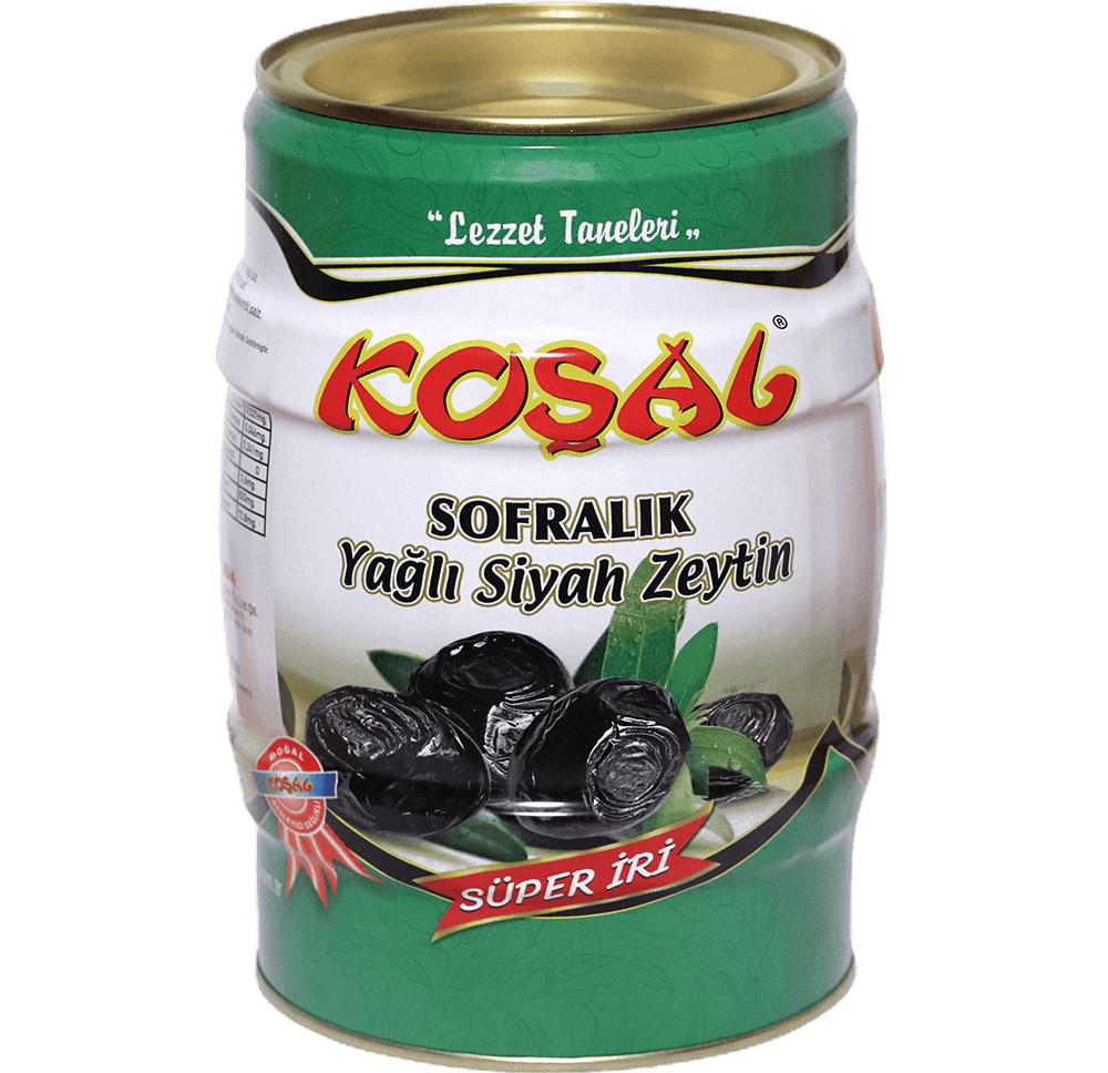 Koşal Sofralık İri Yağlı Siyah Zeytin 900 Gr