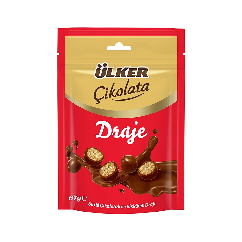 Ülker Sütlü Çikolatalı Bisküvili Draje 67 Gr