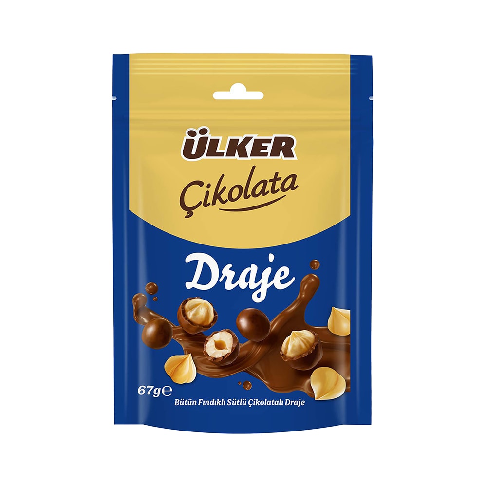 Ülker Draje Çikolata Sütlü Fındıklı 67 Gr