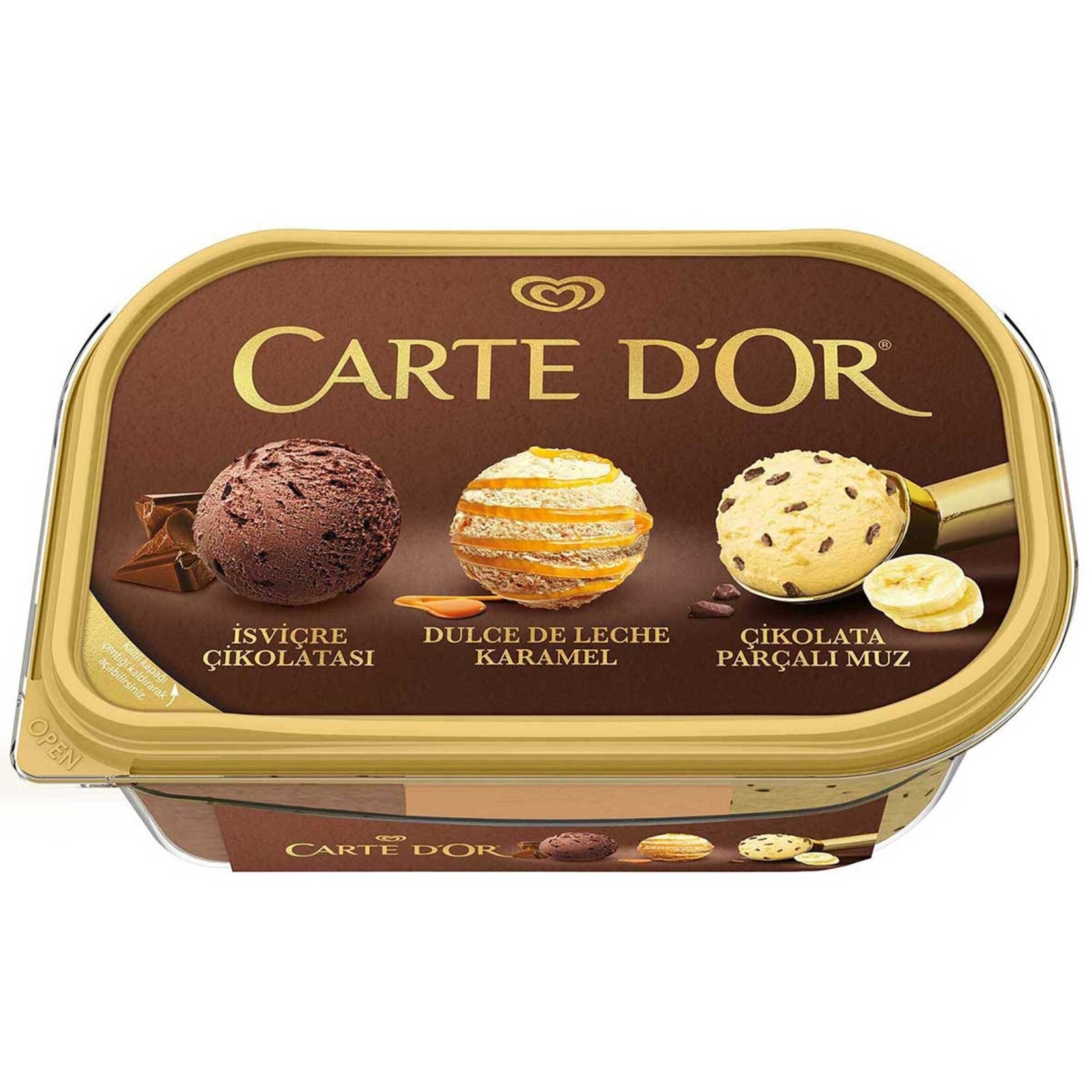 Algida Carte D'Or Classic İsviçre Karamel Muz 1105 Ml