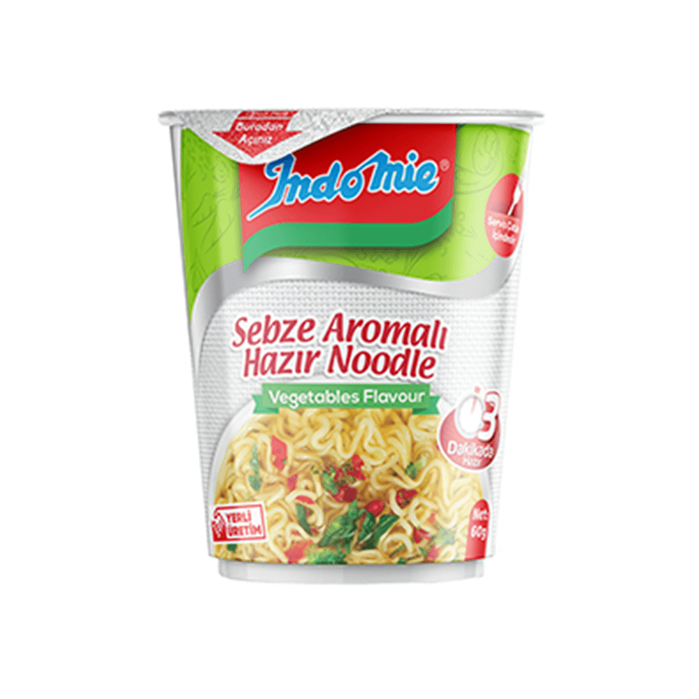 İndomie Sebze Çeşnili Bardak Noodle 60 Gr