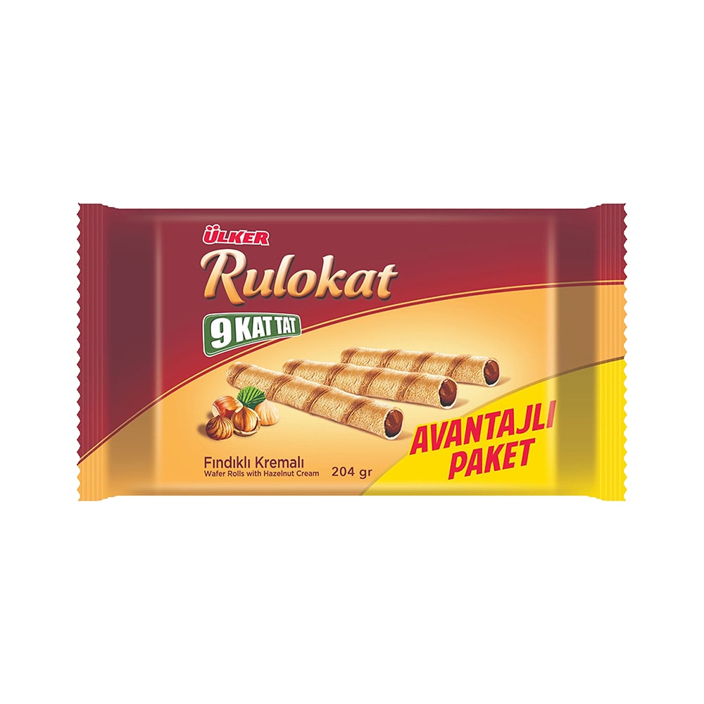 Ülker Fındıklı Kremalı Rulokat 204 Gr