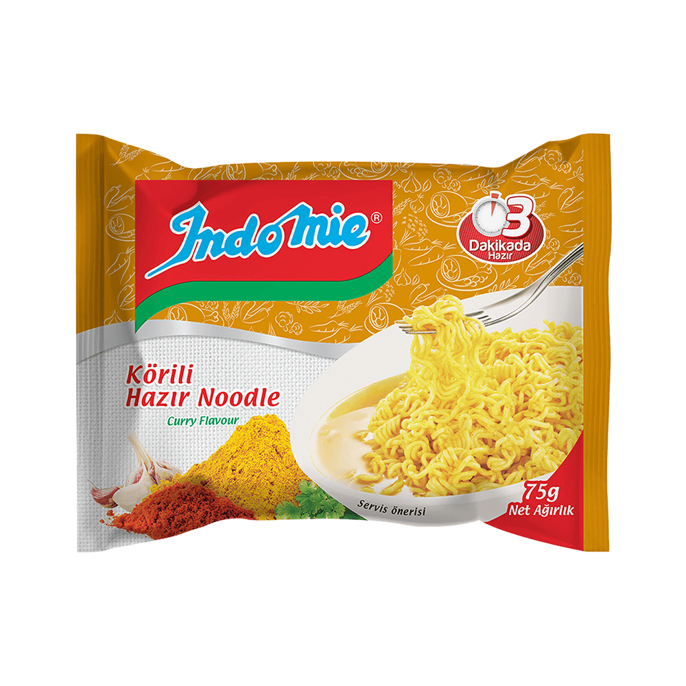 İndomie Köri Aromalı Hazır Noodle 75 Gr