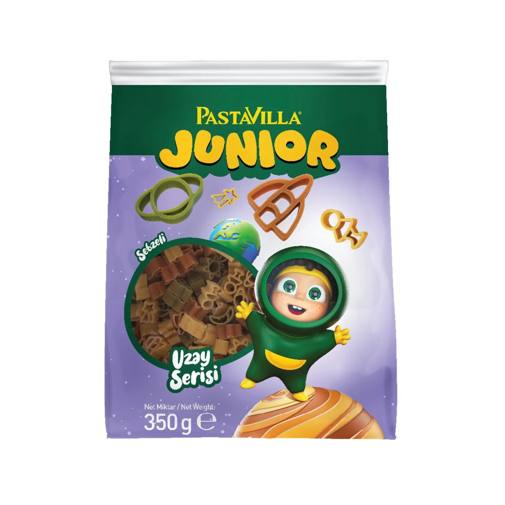 Pastavilla Junior Uzay Serisi Sebzeli Makarna 350 Gr