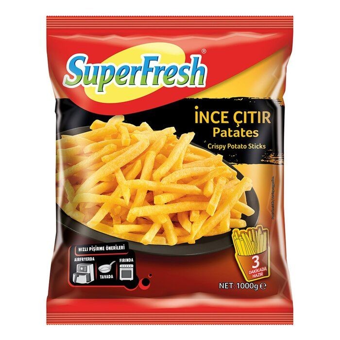 Superfresh İnce Çıtır Patates 800 Gr