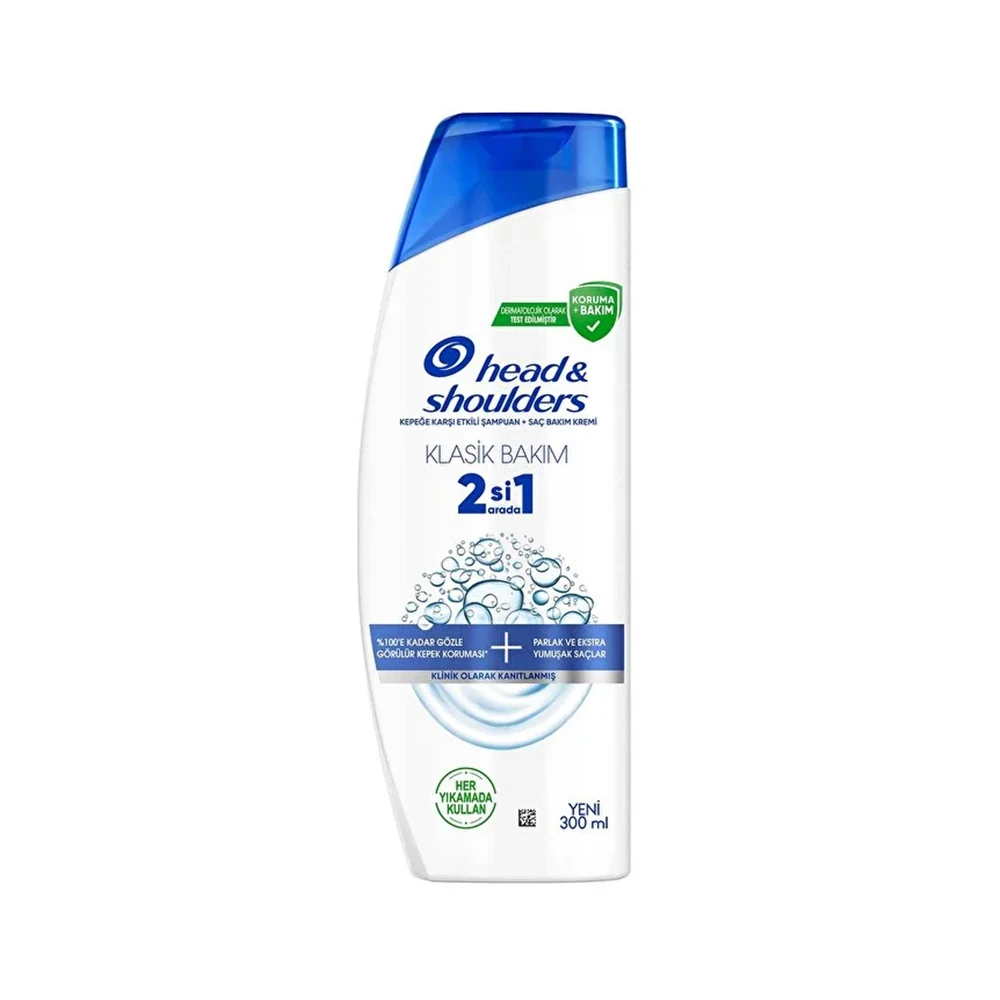 Head & Shoulders Klasik Bakım 2'si 1 Arada Şampuan 300 Ml