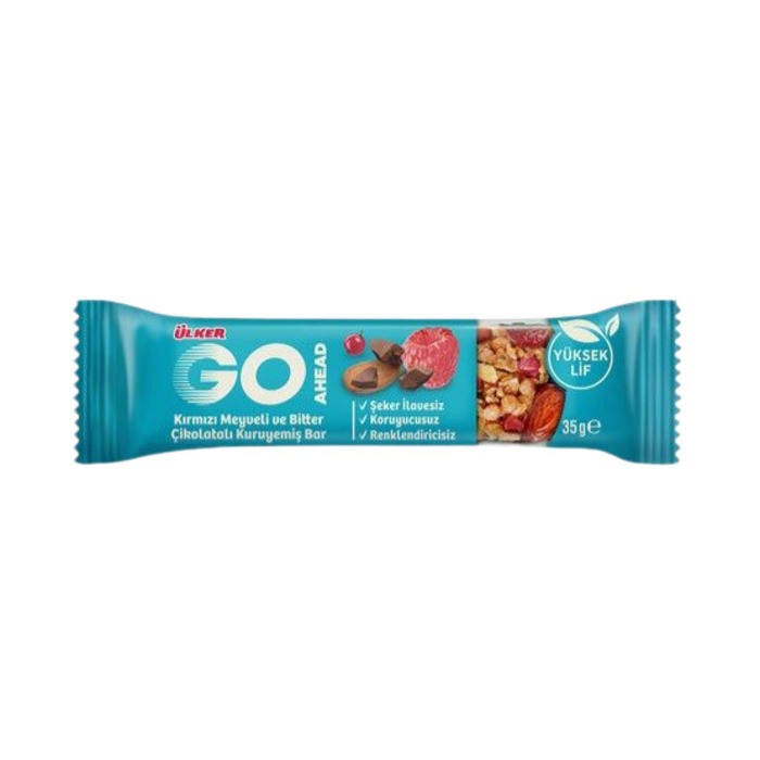 Ülker Go Ahead Bar Kırmızı Meyveli Kuruyemişli 35 Gr