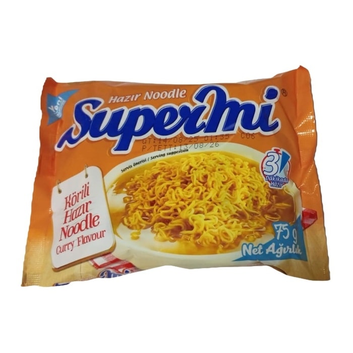 Supermi Körili Hazır Noodle 75 Gr